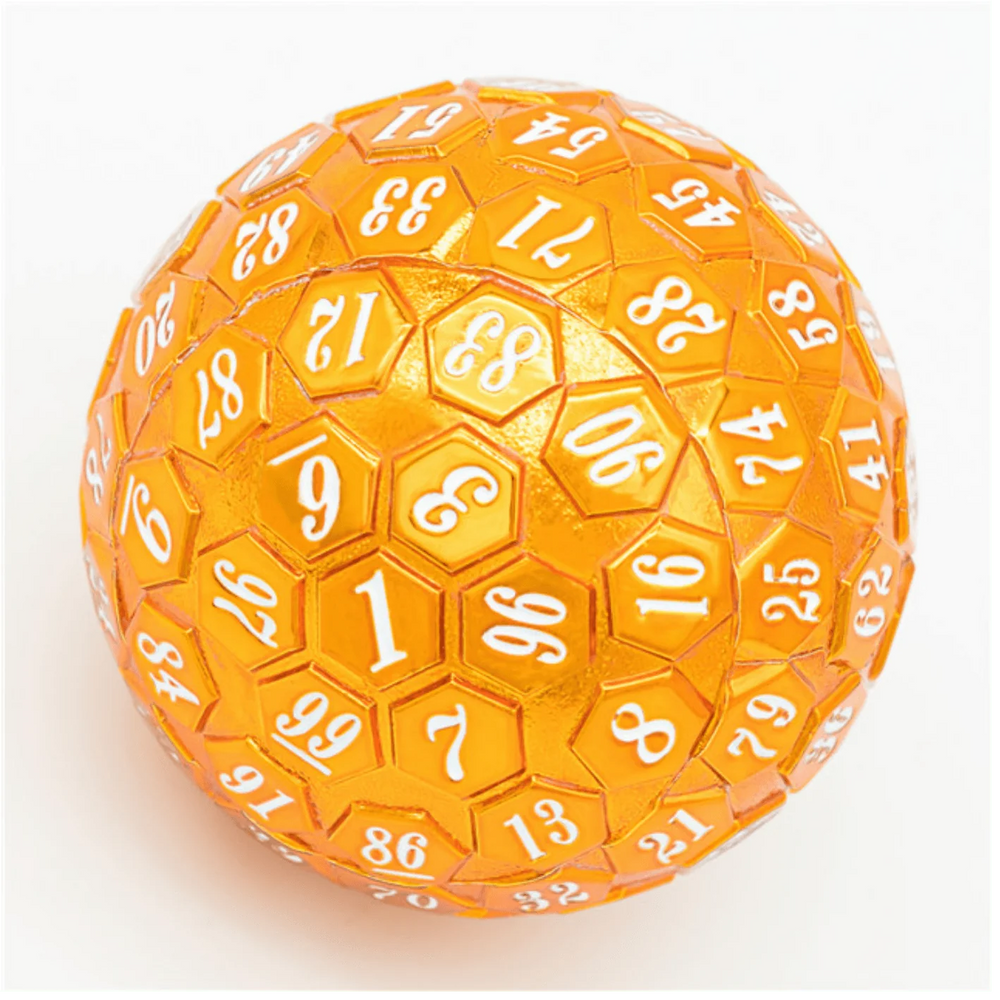 45MM METAL D100 - ORANGE WITH WHITE FONT