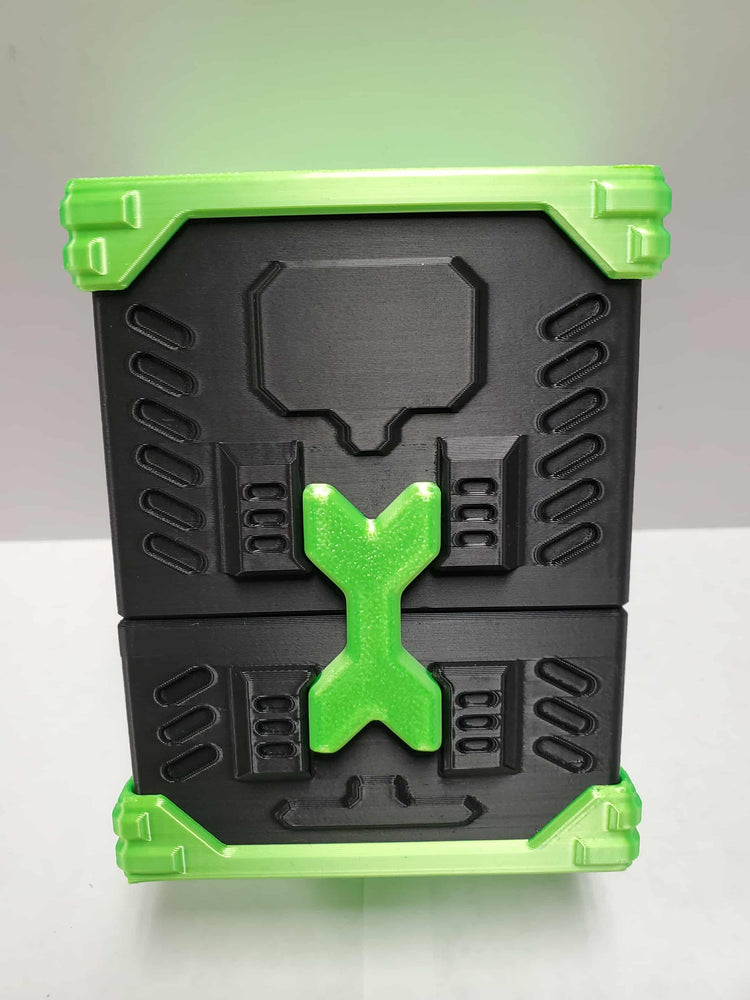 Magnetic locking deck box
