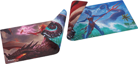 Reality Fracture Double-sided Playmat - Kiora of Salt and Sand/Kiora of Fire and Ashes