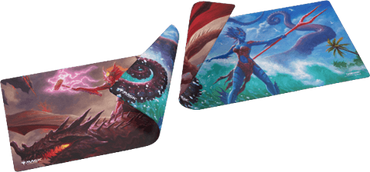 Reality Fracture Double-sided Playmat - Kiora of Salt and Sand/Kiora of Fire and Ashes