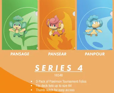 Ultra PRO Pokemon Tournament Folios -Pansage,Pansear, Panpour
