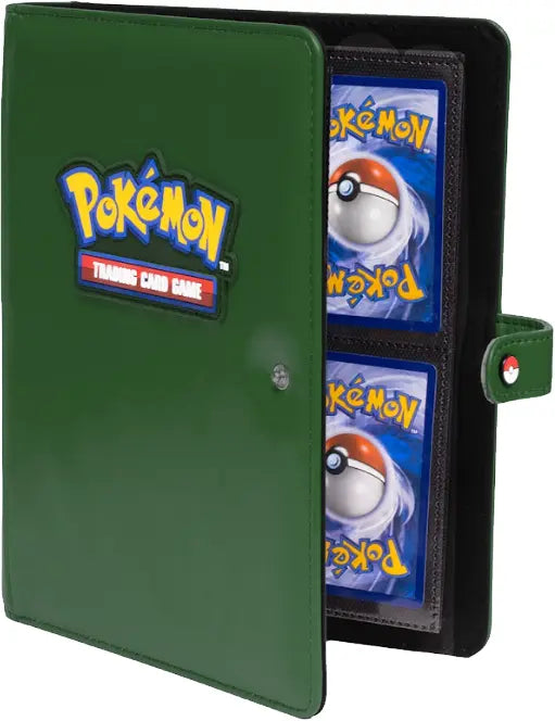 Ultra Pro: Green Premium 4 Pocket Snap Binder w/Pokemon Logo
