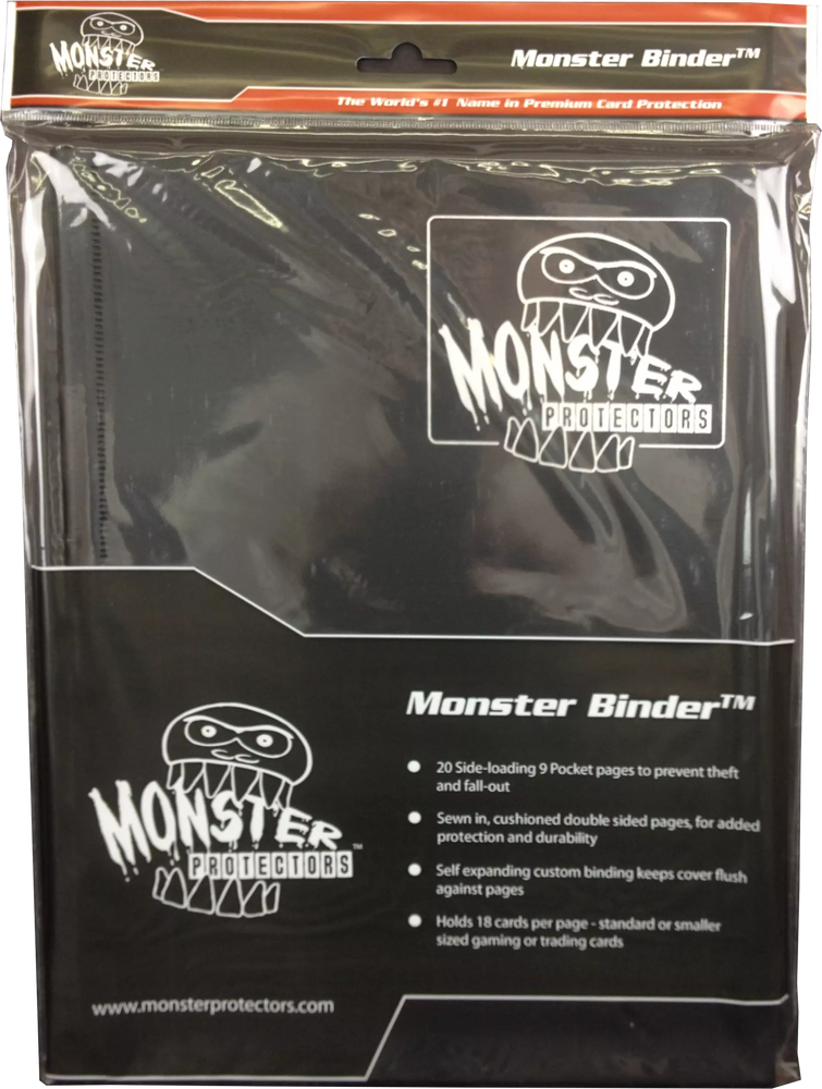 Monster 9 Pocket Binder Black Matte