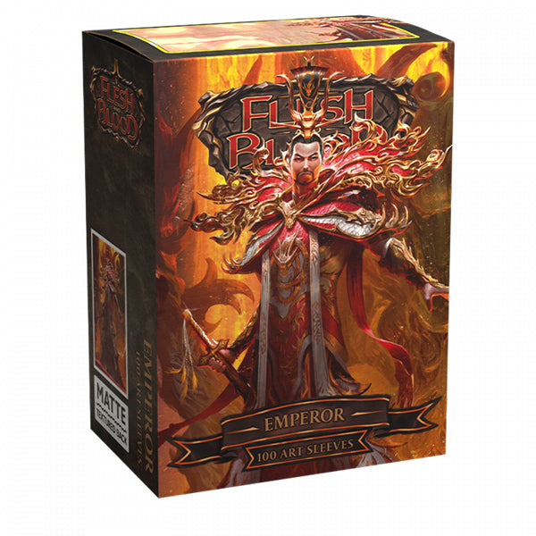Dragon Shield Sleeves: Standard- Matte 'Flesh & Blood Emperor of Volcor' Art, Limited Edition (100 ct.)