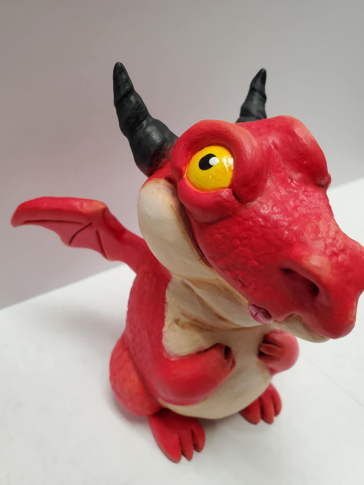 Derpy Dragon Red