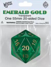 Koplow Emerald D20 55MM Spin Down Die