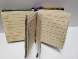 Lily Pond Journal, Purple yarn, purple pen