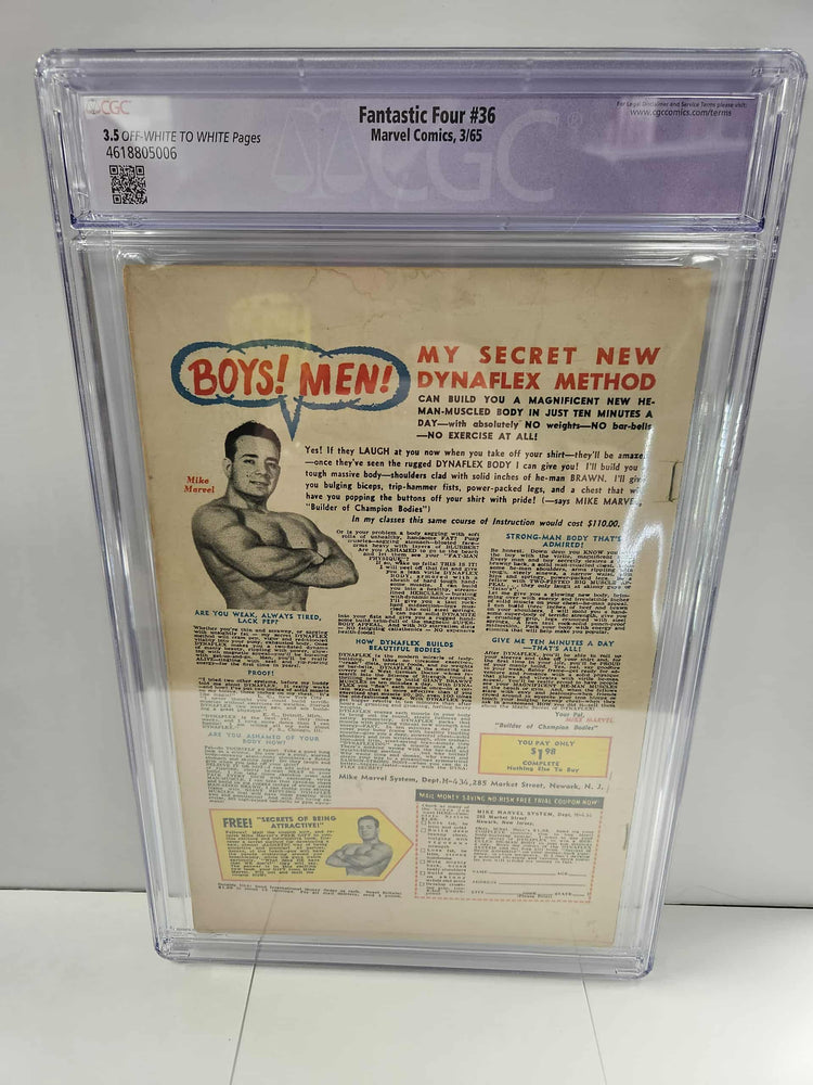 Fantastic Four #36 CGC 3.5 Restored Grade
