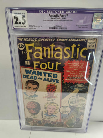 Fantastic Four #7 CGC 2.5 Restored Grade