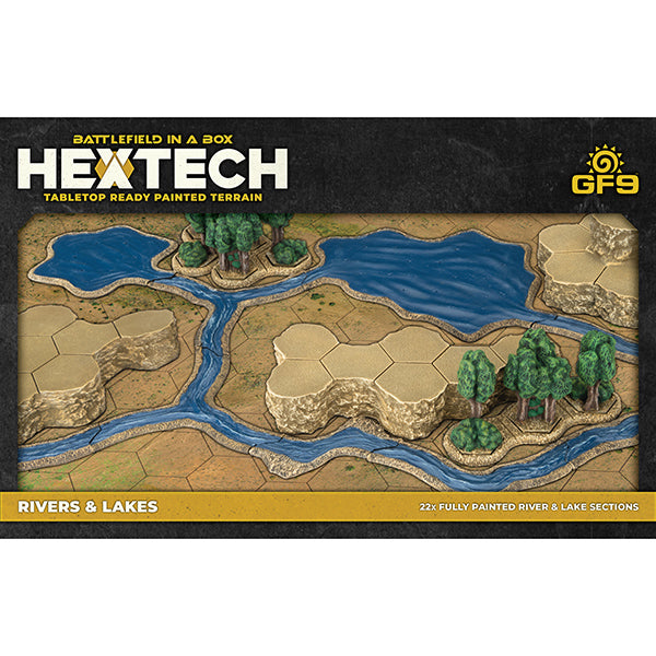 Battlefield in a Box: Hextech Terrain- Wave 9- Rivers and Lakes (x22)