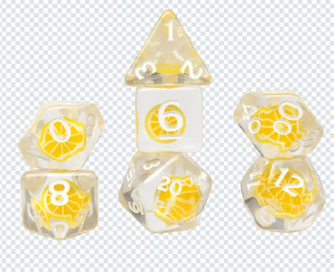 Sirius Dice 7 Dice Set Fruit Slice - Lemon