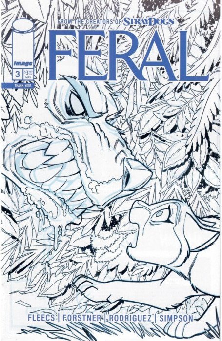 Feral #3  Trish Forstner & Tony Fleecs Thank You Variant