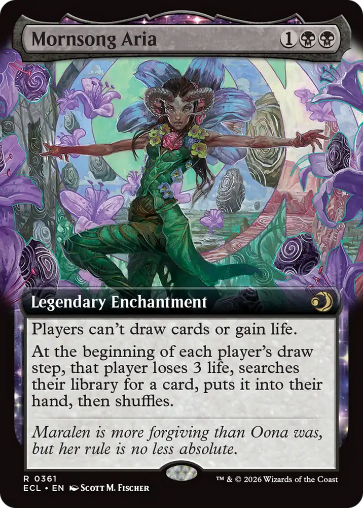 Mornsong Aria (Extended Art) [Lorwyn Eclipsed]