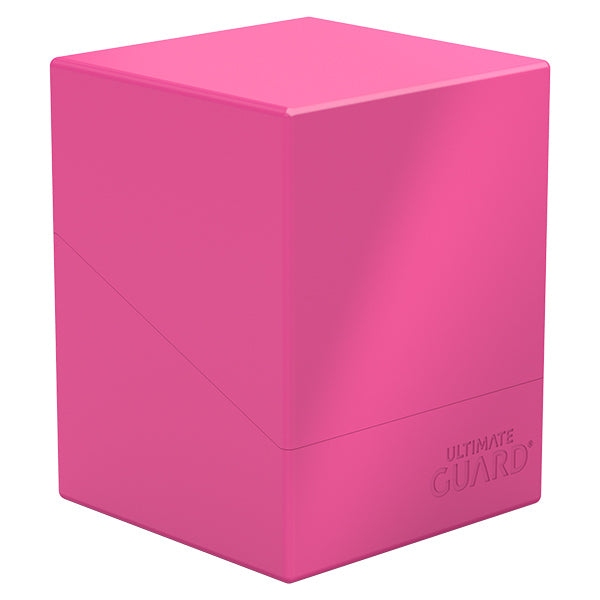 Ultimate Guard Deck Case Boulder 100+ Solid Opaque Neon Pink