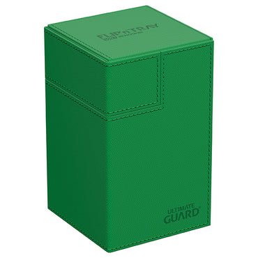Deck Case: Flip´n´Tray 100+ Standard Size Monocolor - Green