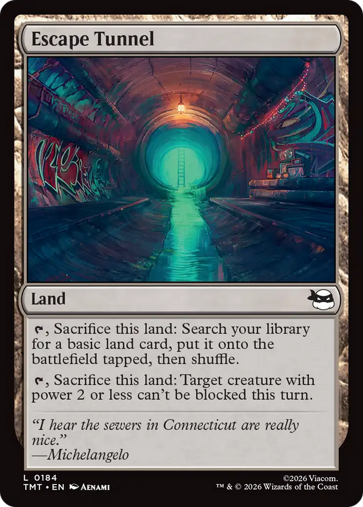 Escape Tunnel [Teenage Mutant Ninja Turtles]