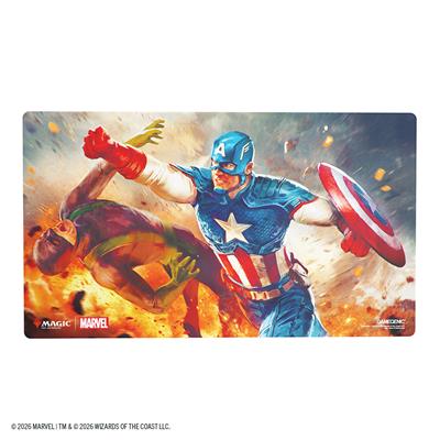 Gamegenic - MTG Marvel Superheroes - Prime Playmat - Captain America, Super-Soldier