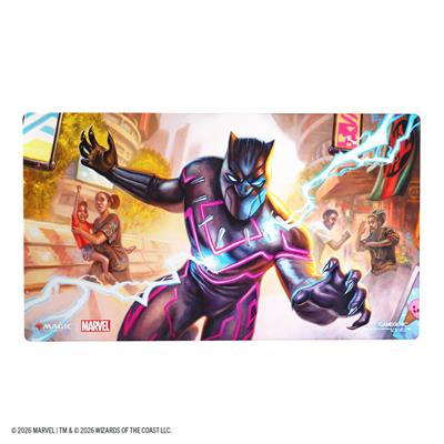 Gamegenic - MTG Marvel Superheroes - Shiny Playmat - Striking Black Panther