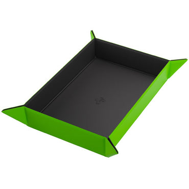 Magnetic Dice Tray Rectangular: Black/Green