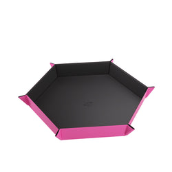 Magnetic Dice Tray Hexagonal Black/Pinik