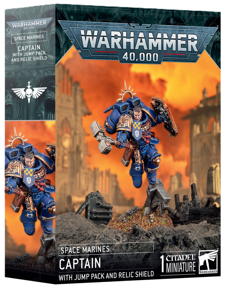 Space Marine - Captain with Jump Pack & Relic Shield