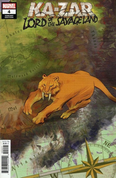 Ka-Zar Lord Savage Land #4 (Of 5) Garcia Map Variant