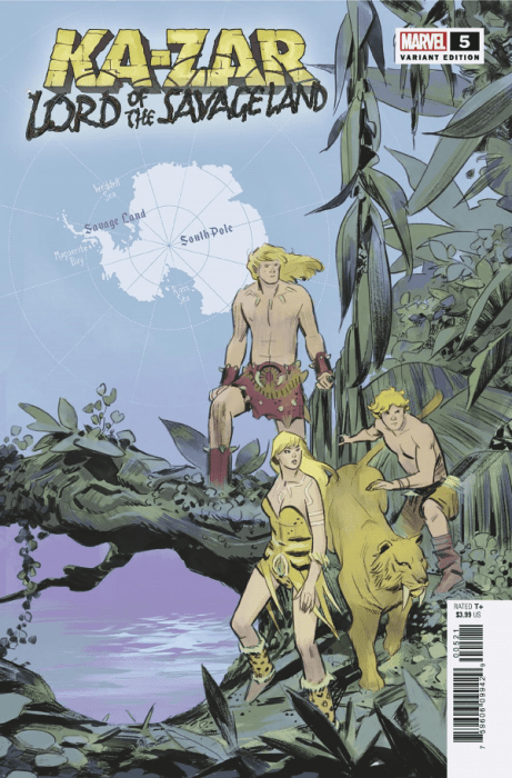 Ka-Zar Lord Savage Land #5 (Of 5) Garcia Map Variant
