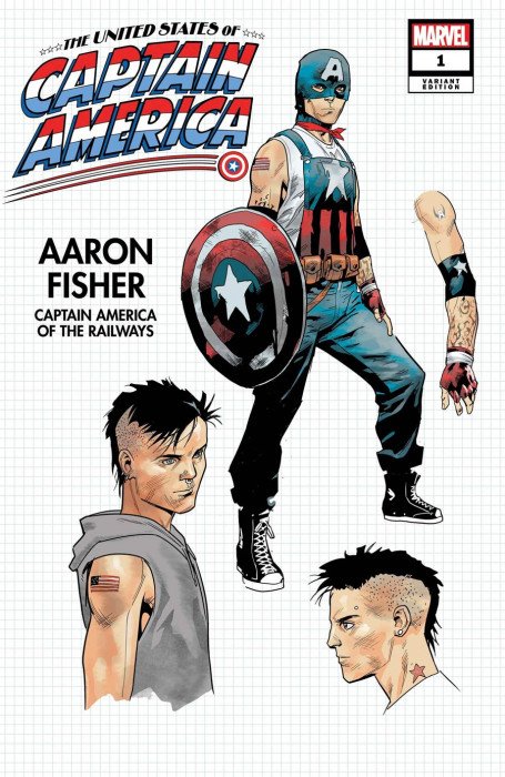 United States of Captain America #1 Variant Jan Bazaldua Design Cover