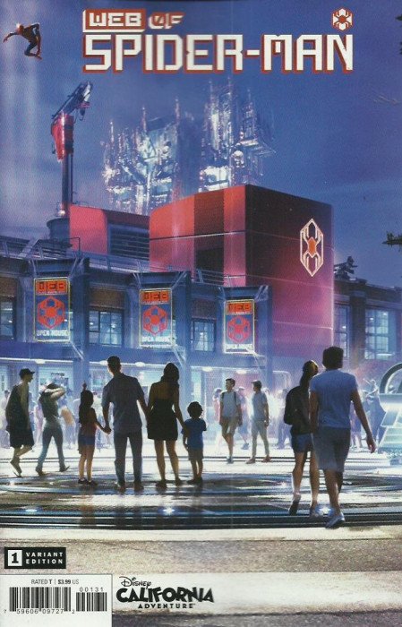 W.E.B. of Spider-Man #1 Disney California Adventures Attractions Variant Cover by Mike Matuszak