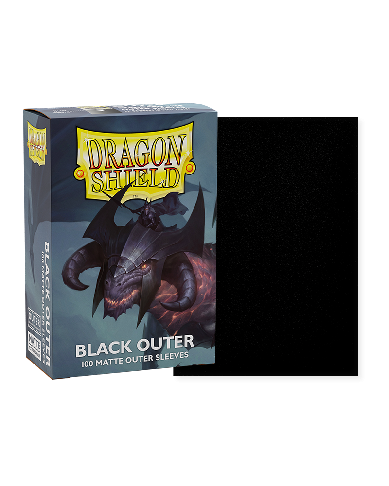 Dragon Shield: Sleeves - Outter Sleeves - Matte Black