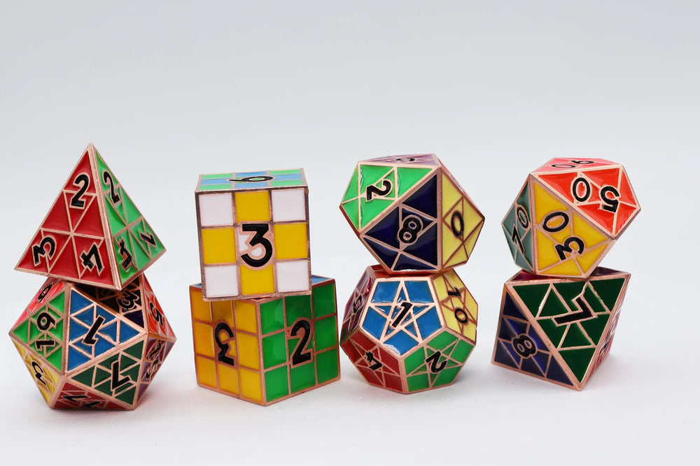 Puzzle Cube: Copper Metal Dice