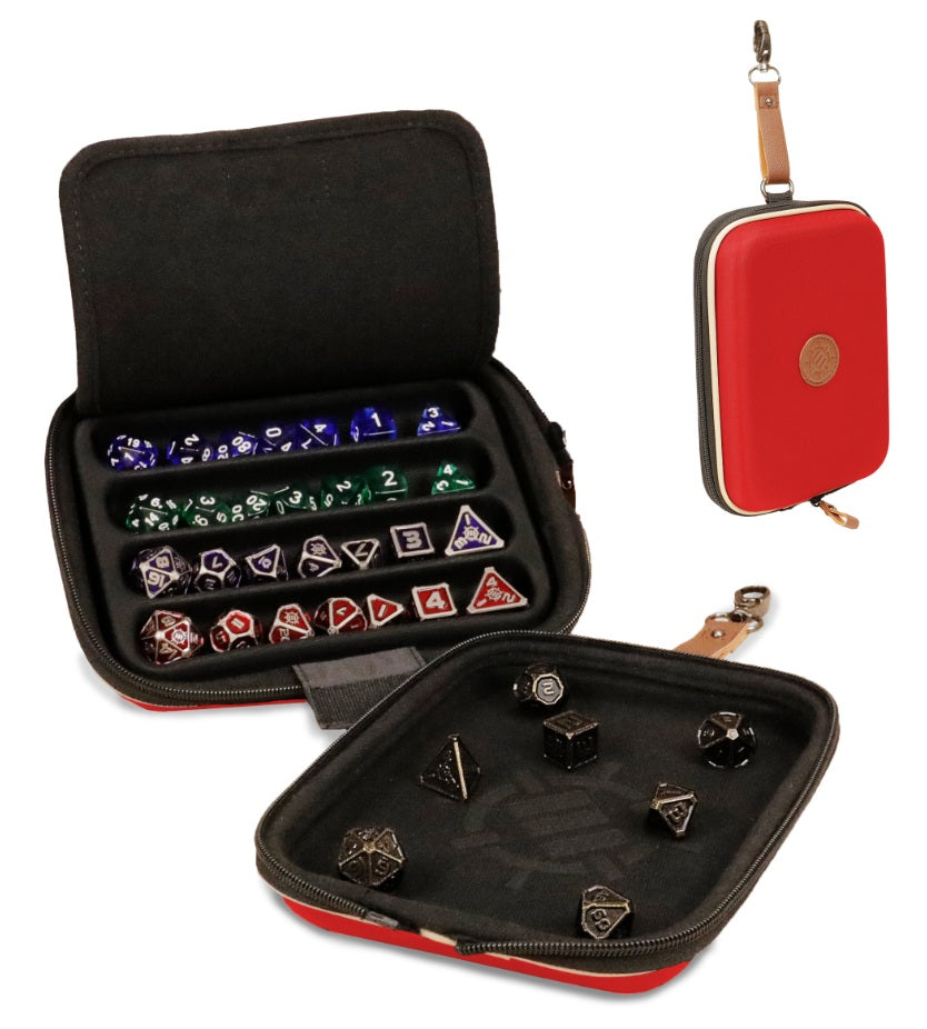 AP ENHANCE DICE CASE AND TRAY: DESIGNER EDITION - RED (20)