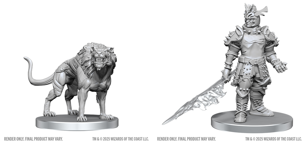 Dungeons & Dragons: Nolzur`s Marvelous Unpainted Miniatures - W28 Hell Hound & Narzugon