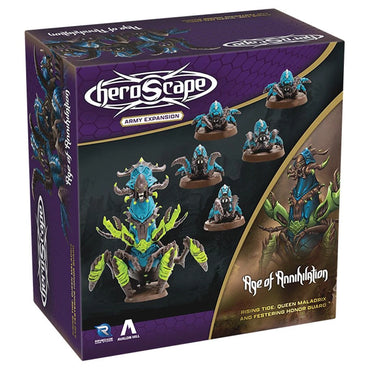 Heroscape: Rising Tide: Queen Maladrix and Festering Honor Guard Army Expansion
