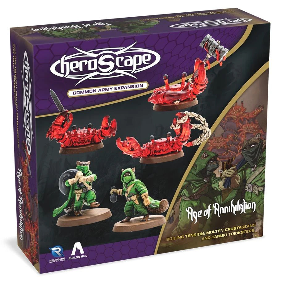 Heroscape: Boiling Tension: Molten Crustaceans and Tanuki Tricksters Army Expansion