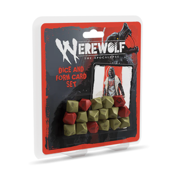 Werewolf The Apocalypse RPG - Dice & Form Card Set