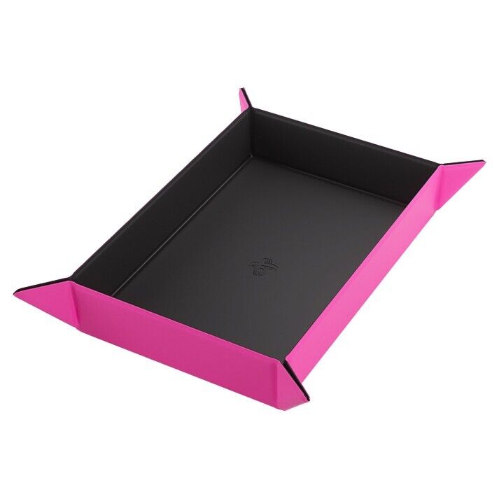 Magnetic Dice Tray Retangular: Black/Pink