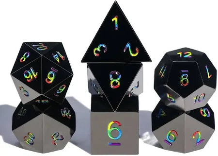 7pc RPG Set - Dark Rainbow