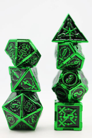 Crossed Swords: Sword of Darkness - Metal RPG Dice Set