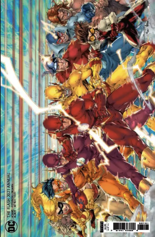 Flash 2021 Annual #1 Cover B Brett Booth Card Stock Variant