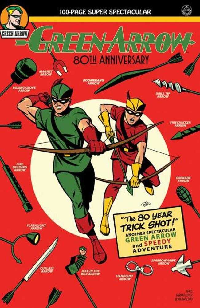 Green Arrow 80th Anniversary 100-Page Super Spectacular #1 Cover B Michael Cho 1940s Variant