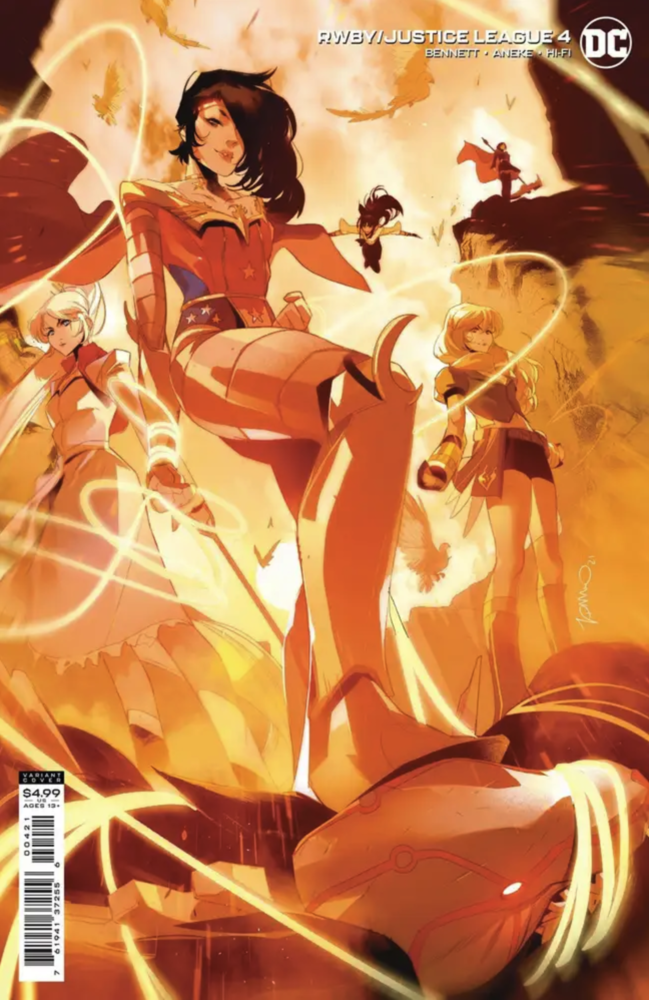 Rwby Justice League #4 (Of 7) Cover B Simone Di Meo Card Stock Variant