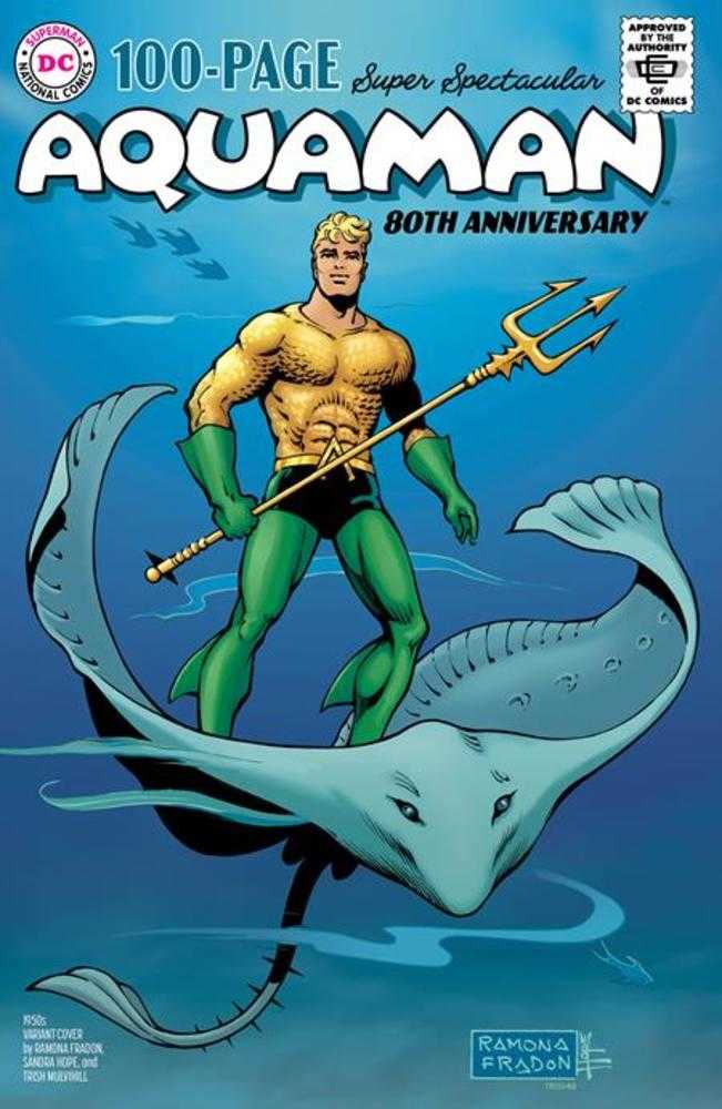 Aquaman 80th Anniversary 100-Page Super Spectacular #1 (One Shot) Cover C Ramona Fradon & Sandra Hope 1950s Variant