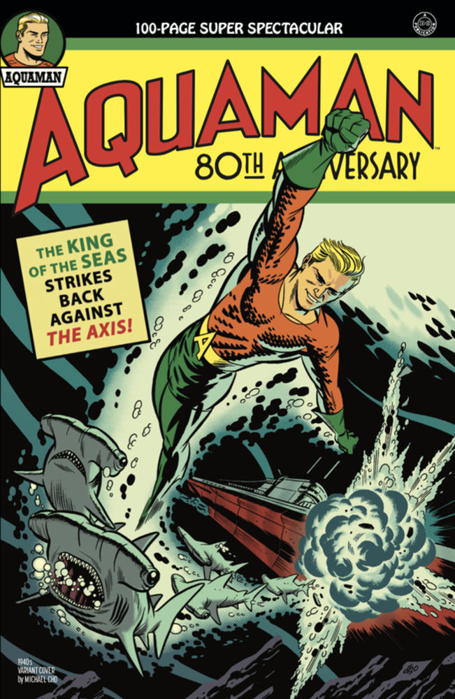 Aquaman 80th Anniversary 100-Page Super Spectacular #1 (One Shot) Cover B Michael Cho 1940s Variant