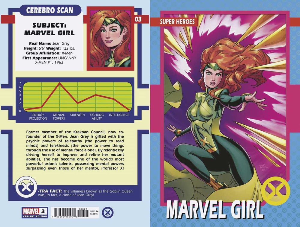 X-Men #3 Dauterman Trading Card Variant