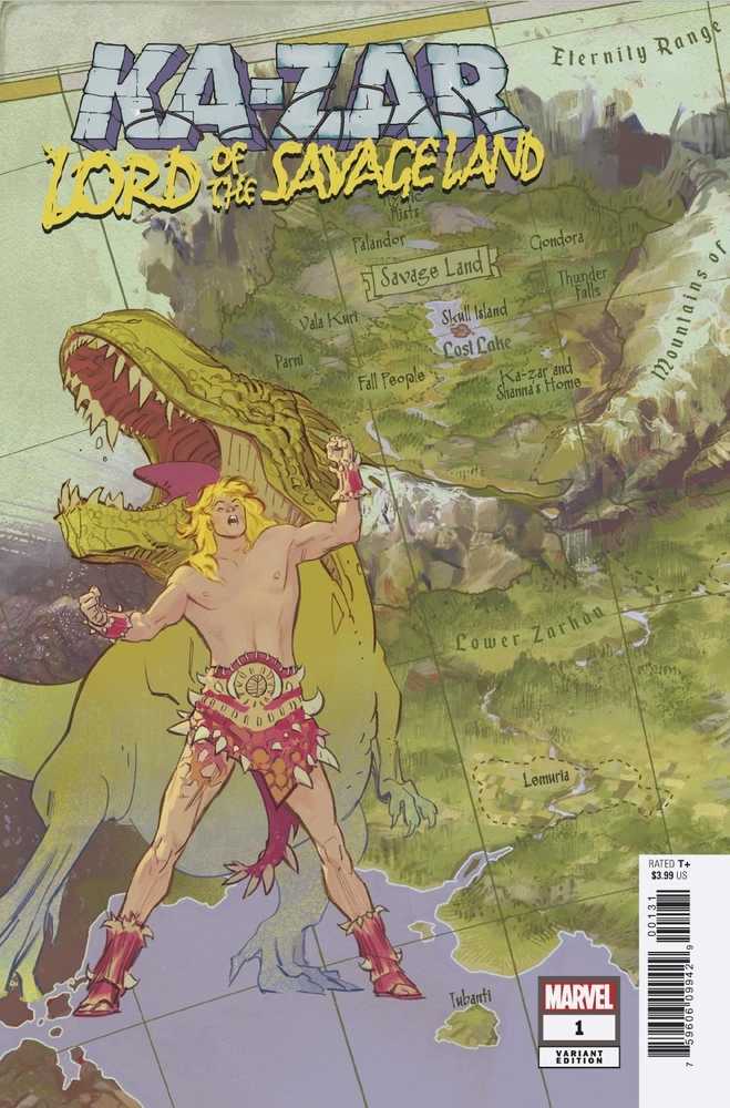 Ka-Zar Lord Savage Land #1 (Of 5) Garcia Map Variant