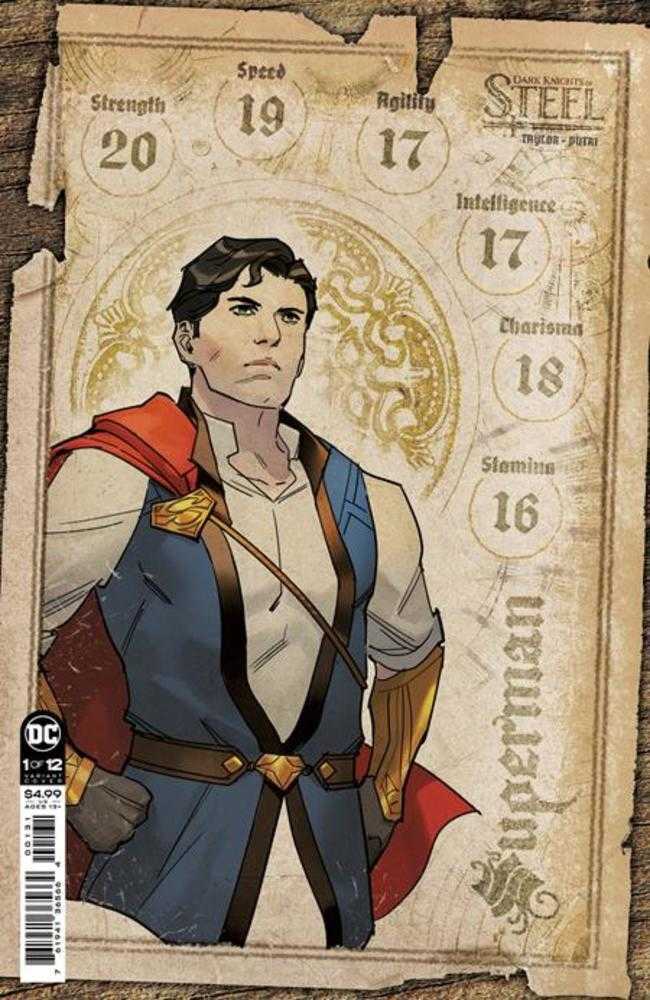 Dark Knights Of Steel #1 (Of 12) Cover D 1 in 25 Yasmine Putri Character Sheet Card Stock Variant