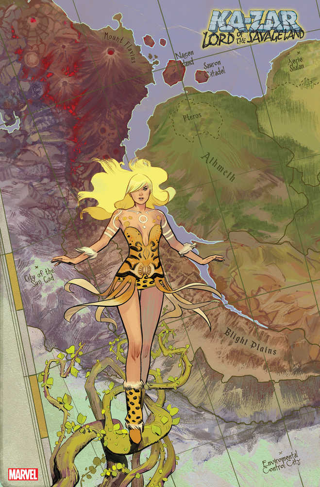 Ka-Zar Lord Savage Land #3 (Of 5) Garcia Map Variant