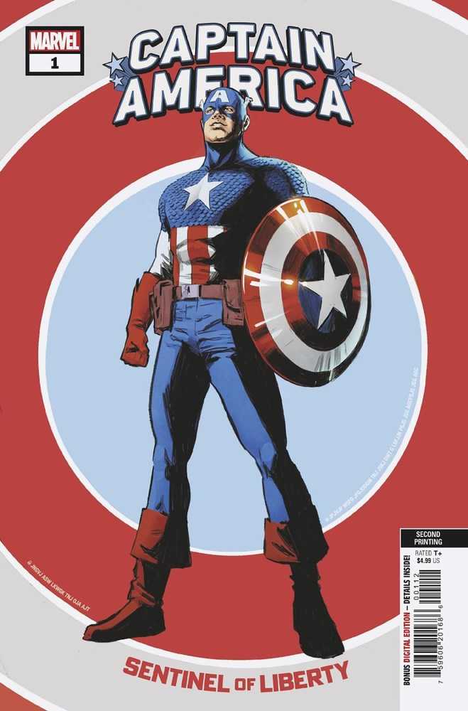Captain America Sentinel Of Liberty #1 Second Printing Carnero Variant