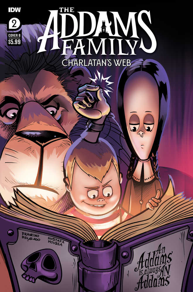 Addams Family Charlatans Web #2 Cover B Delgado
